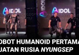 Detik Panik saat Robot Humanoid Aidol Jatuh di Panggung