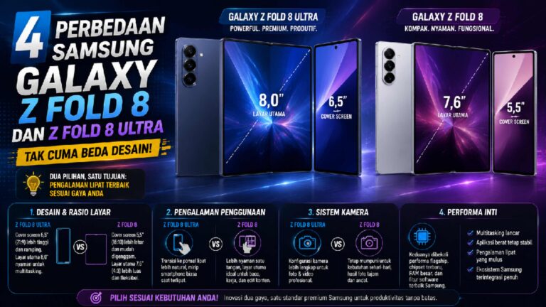 4 Perbedaan Samsung Galaxy Z Fold 8 dan Z Fold 8 Ultra, Mana yang Lebih Cocok untuk Anda?