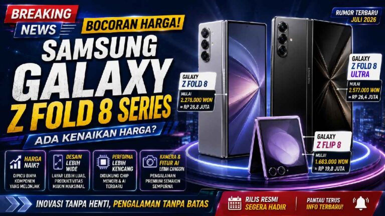 Bocoran Harga Samsung Galaxy Z Fold 8, Fold 8 Ultra, dan Z Flip 8, Benarkah Naik Saat Meluncur?