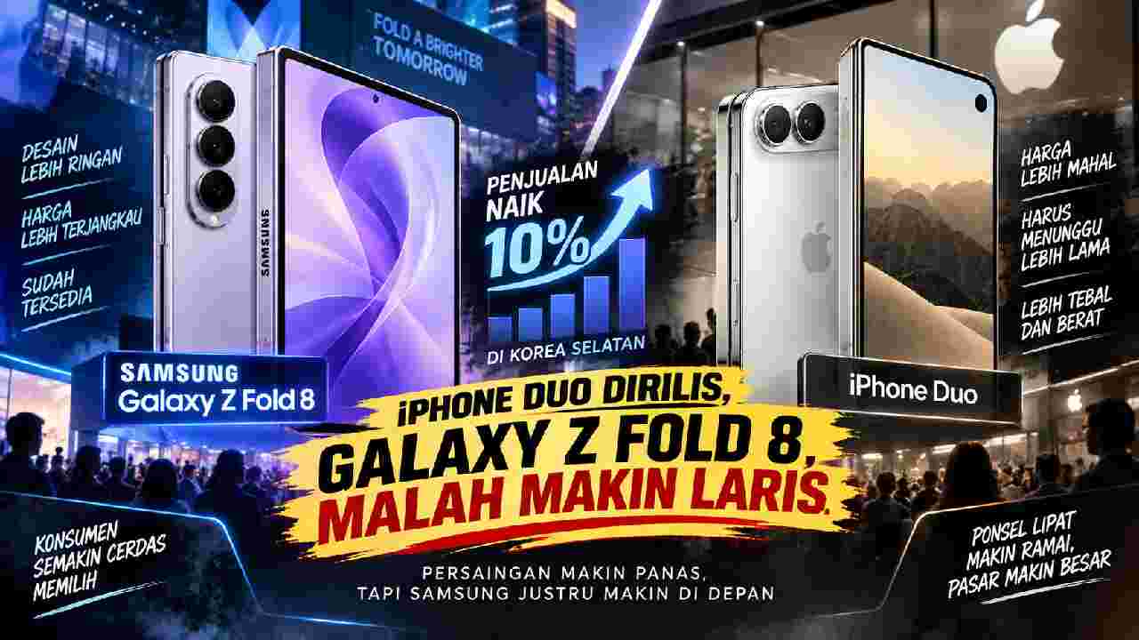 iPhone Duo Resmi Hadir, Galaxy Z Fold 8 Justru Makin Laris