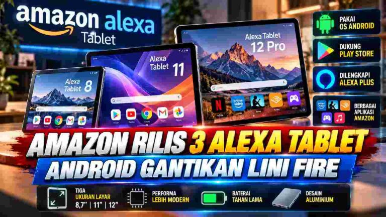 Amazon Alexa Tablet Resmi Hadir, Android Gantikan Era Fire