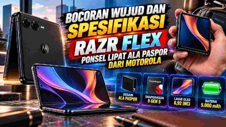 Bocoran Motorola Razr Flex, Ponsel Lipat ala Paspor dengan Spesifikasi Premium