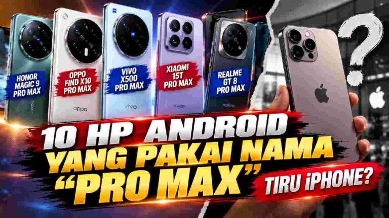 Nama Pro Max Makin Ramai di HP Android, Benarkah Mengikuti Jejak iPhone?