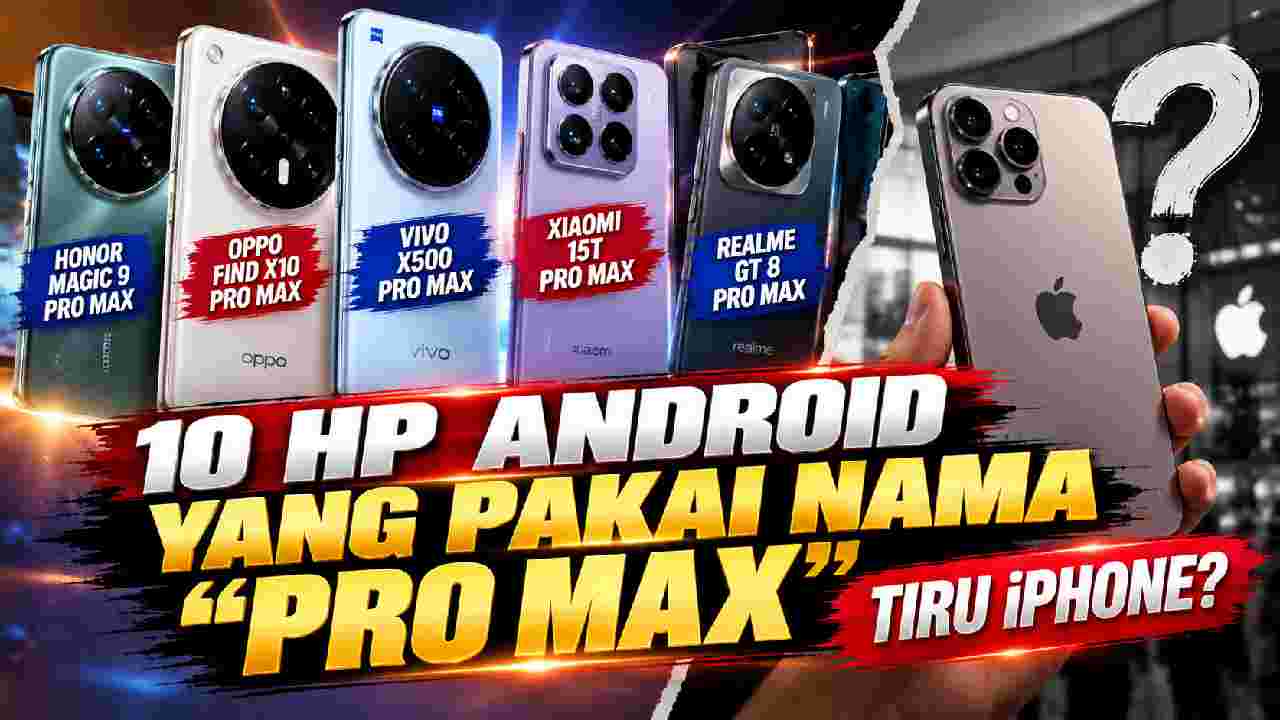 Nama Pro Max Makin Ramai di HP Android, Benarkah Mengikuti Jejak iPhone?