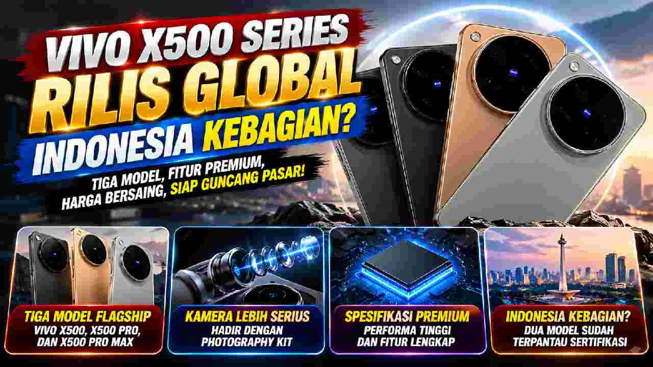 Vivo X500 Series Rilis Global, Dua Model Mulai Dekati Indonesia